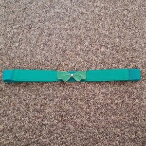 Blue Bow Belt